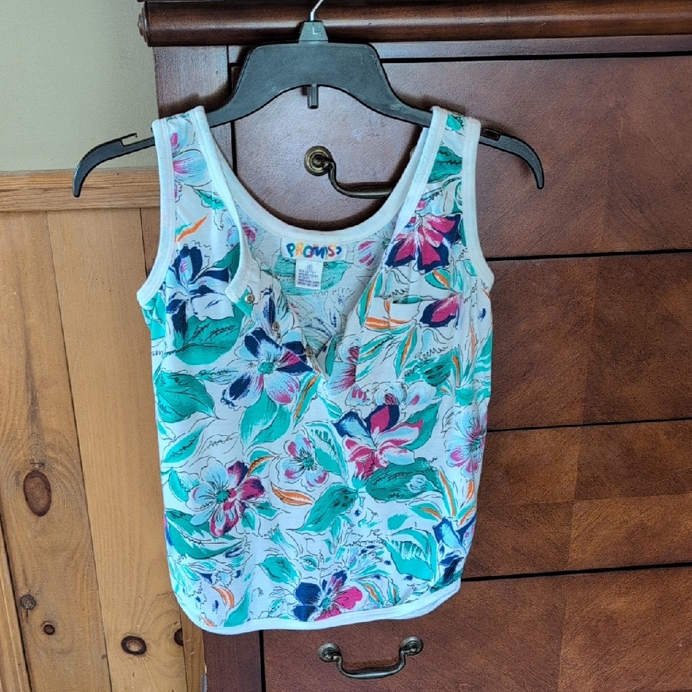 Floral Tank Top with Vibrant Colors